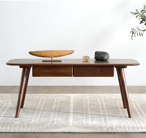 盧森堡胡桃木膠囊茶几 LSB-B5078