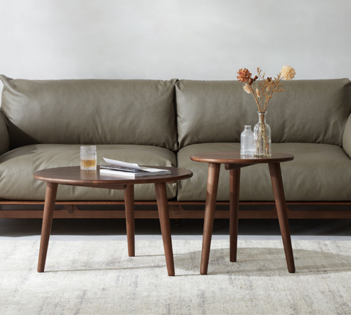 盧森堡胡桃木大小茶几 LSB-B5074