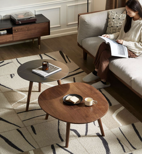 蘇黎世胡桃木大小茶几 SU-I6071