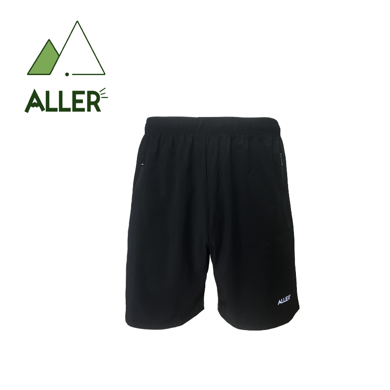 ALLER 宅在家舒適冰涼運動短褲 中性款 (黑色) 運動/排汗透氣/快乾/登山休閒 20CHIF918A