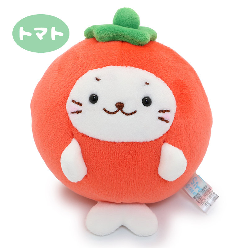 Sirotan 絨毛娃娃 ( 番茄 / 青椒 / 茄子 / 玉米 ) 小白 9cm