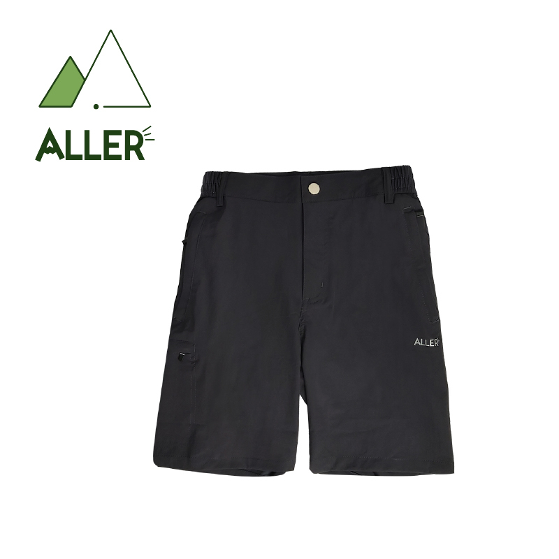 ALLER 單側口袋排汗短褲 (黑、灰) 彈性舒適/排汗透氣/快乾/休閒 20CZD9961