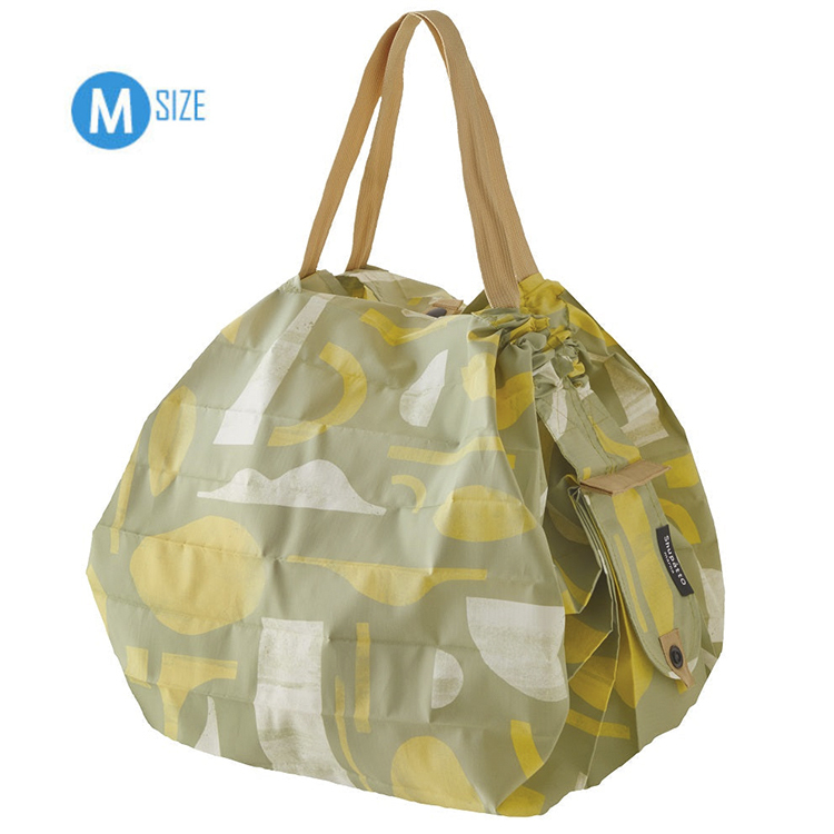 Shupatto -【S-489】快速收納手提環保袋購物袋 (中碼) (多色)