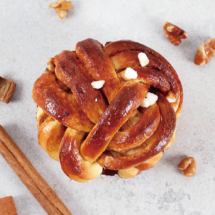 瑞典核桃肉桂捲 （蛋奶素）