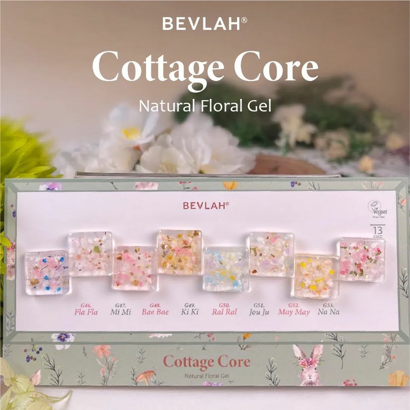 (全套8樽) BEVLAH 2023 春季系列 花瓣 Gel Cottage Core Gel Set