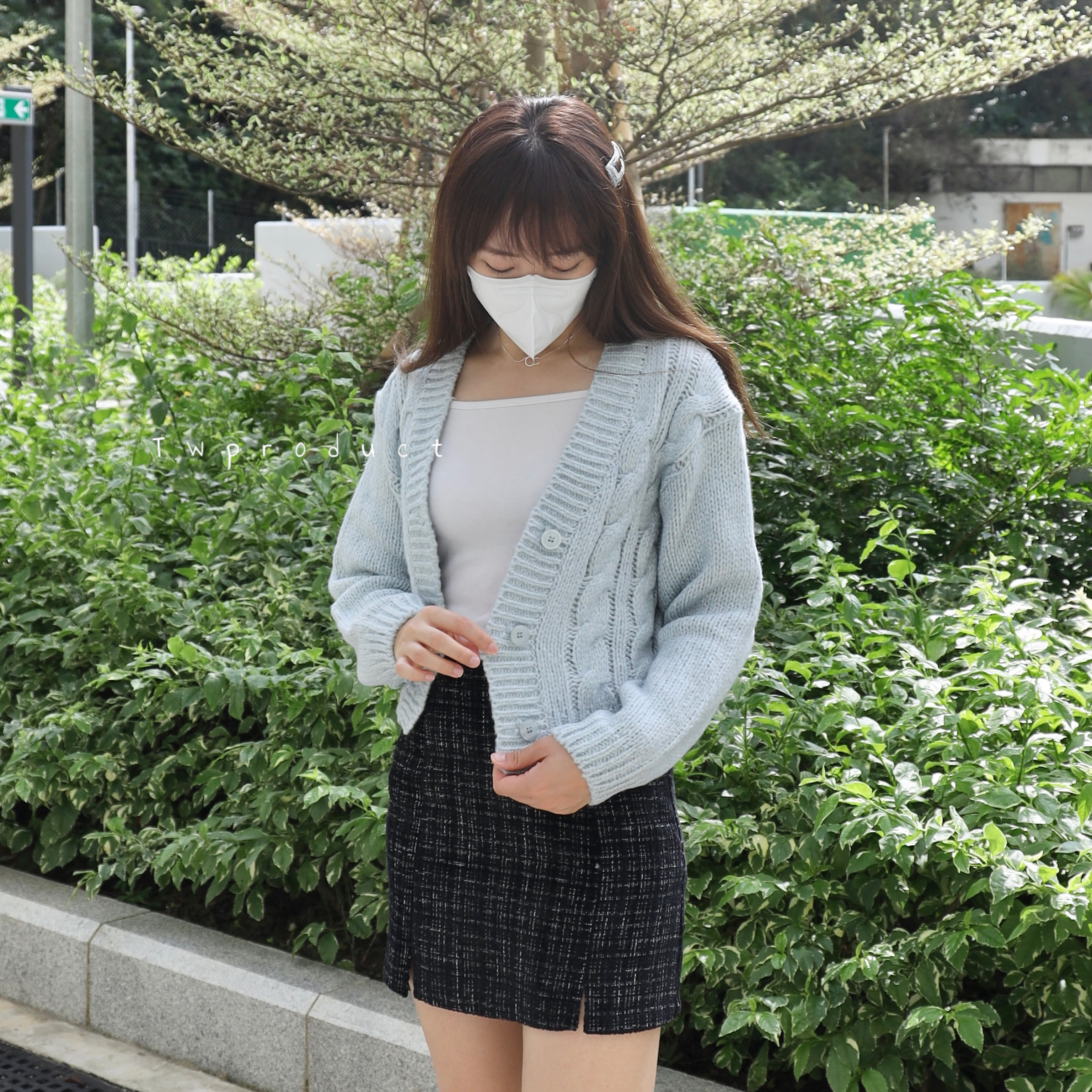 ✨ || CA101 ||短身厚版鈕紋麻花外套