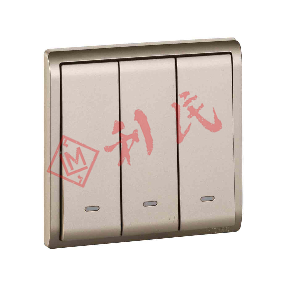 施耐德 PIENO豐尚 16AX 三位雙控開關掣 (白/薰衣草銀/沉醉金/寫意黑)