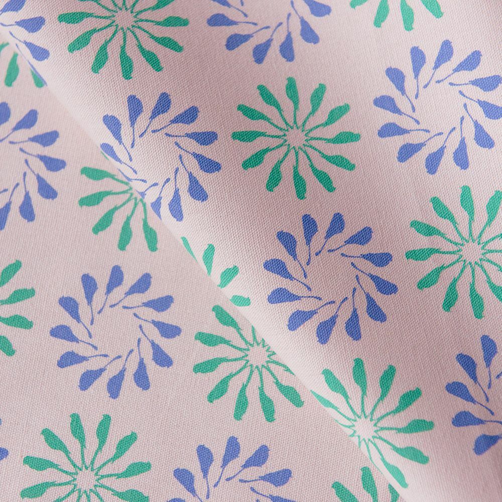 手印棉帆布-250g/烏秋圈圈/柔和紫綠