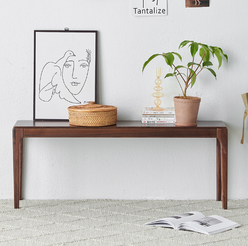 盧森堡胡桃木長凳A款 LSB-B5138