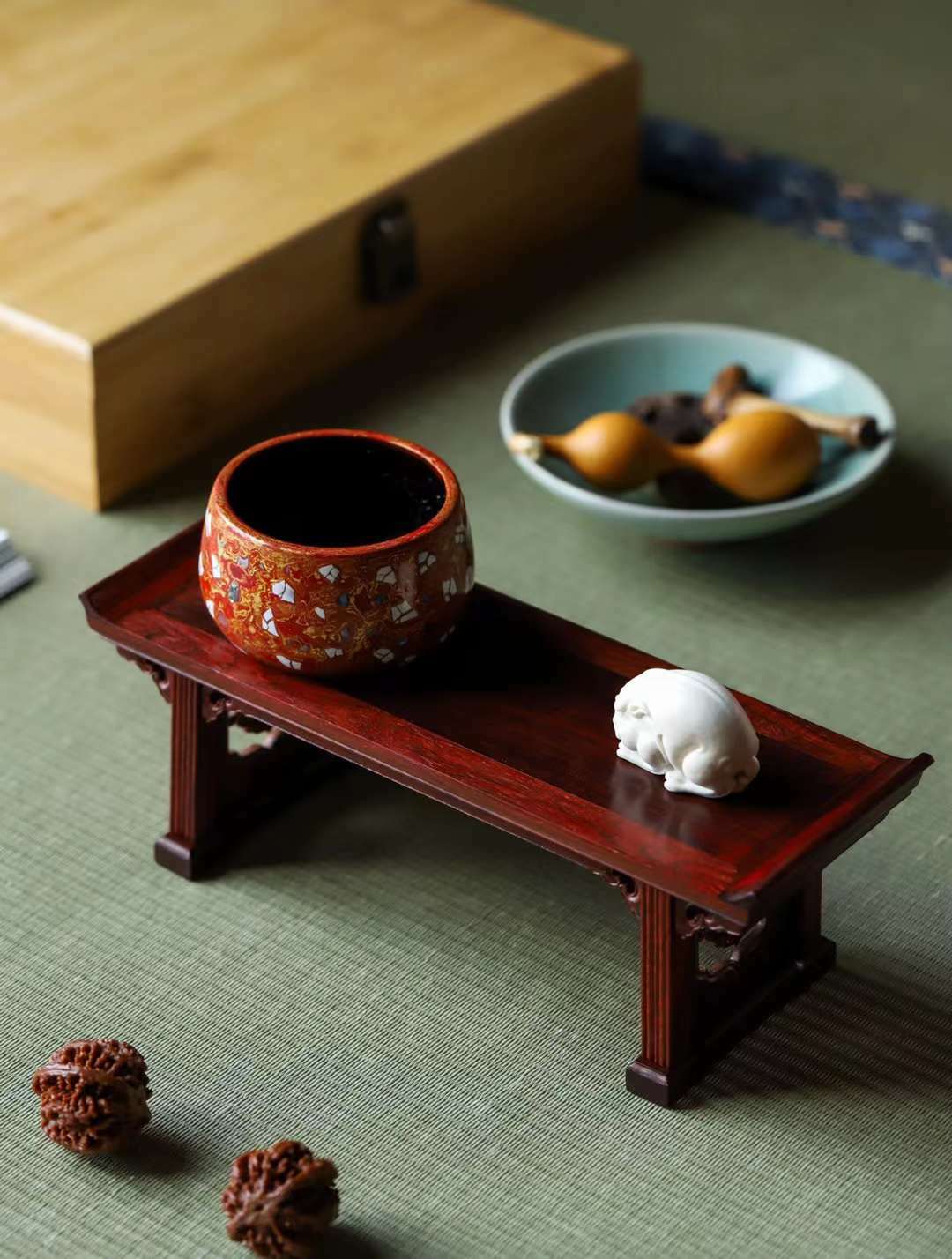 ⼩葉紫檀 | 可拆卸 榫卯翹頭案