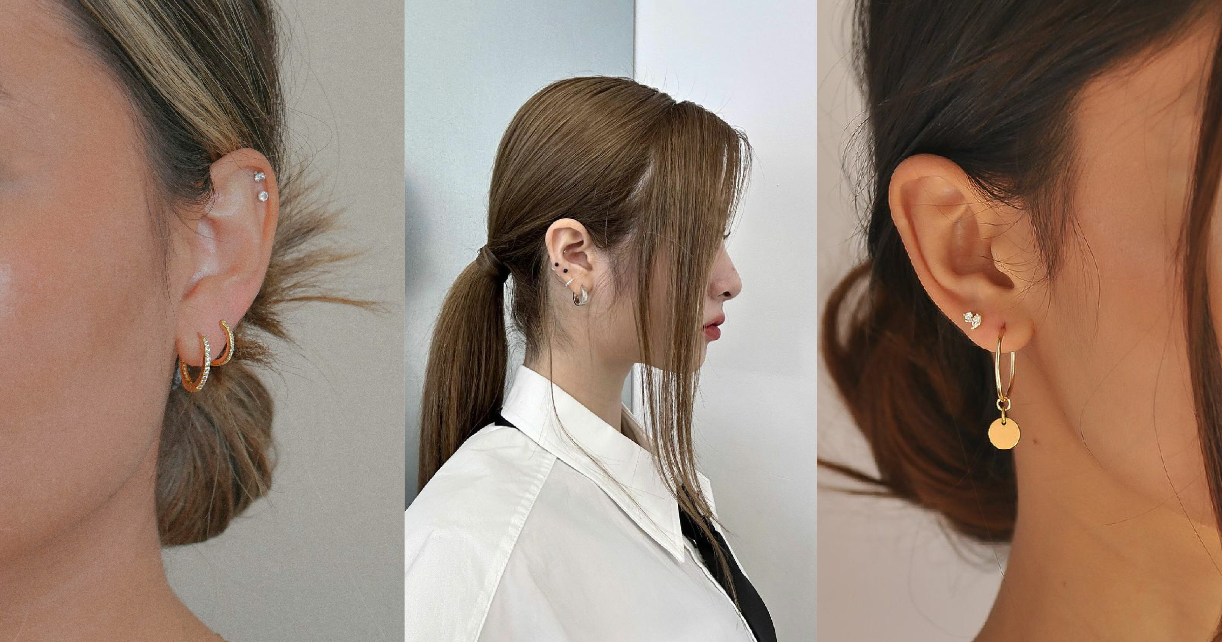 經典圈圈耳環