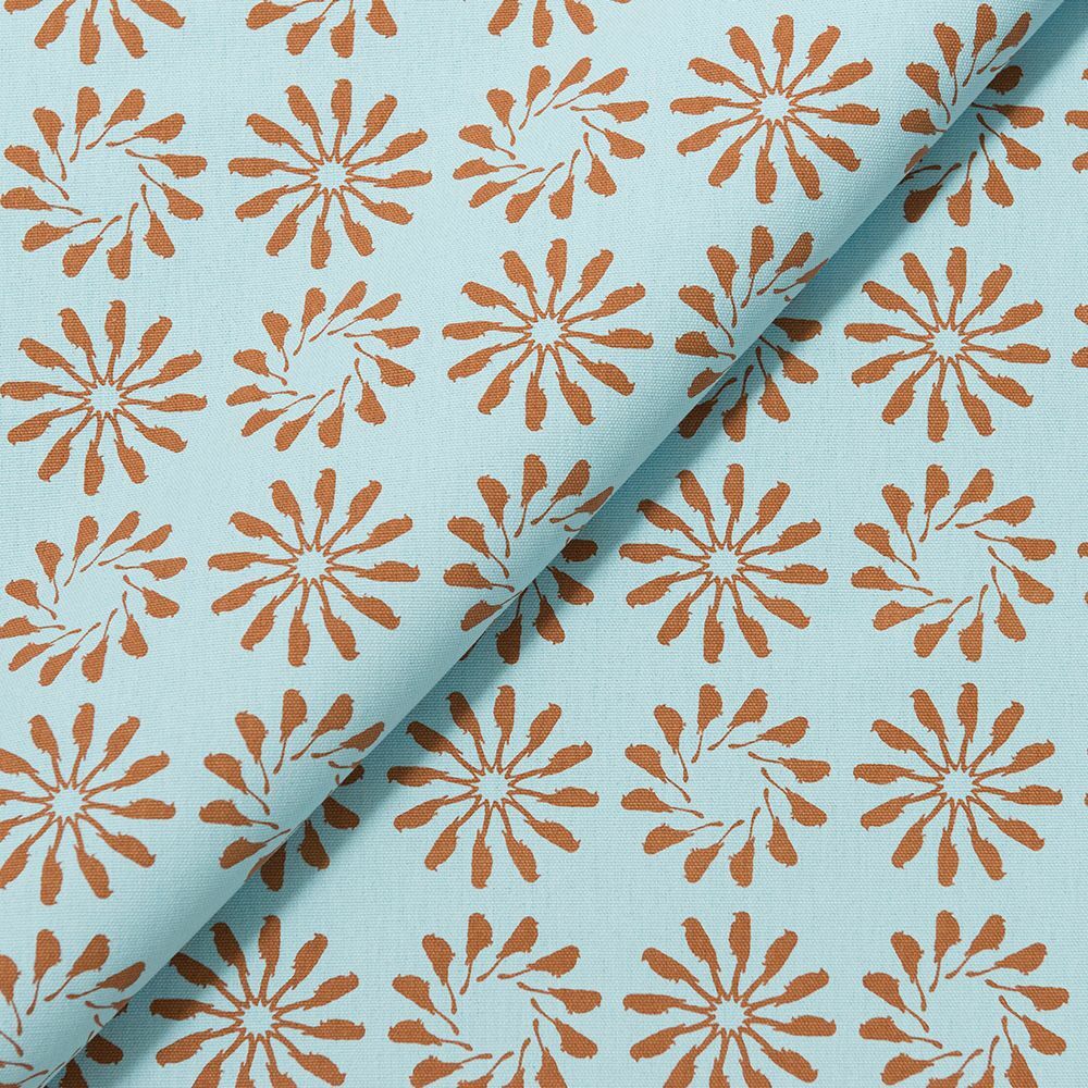 手印棉帆布-寬幅500g/烏秋圈圈/沉靜藍褐