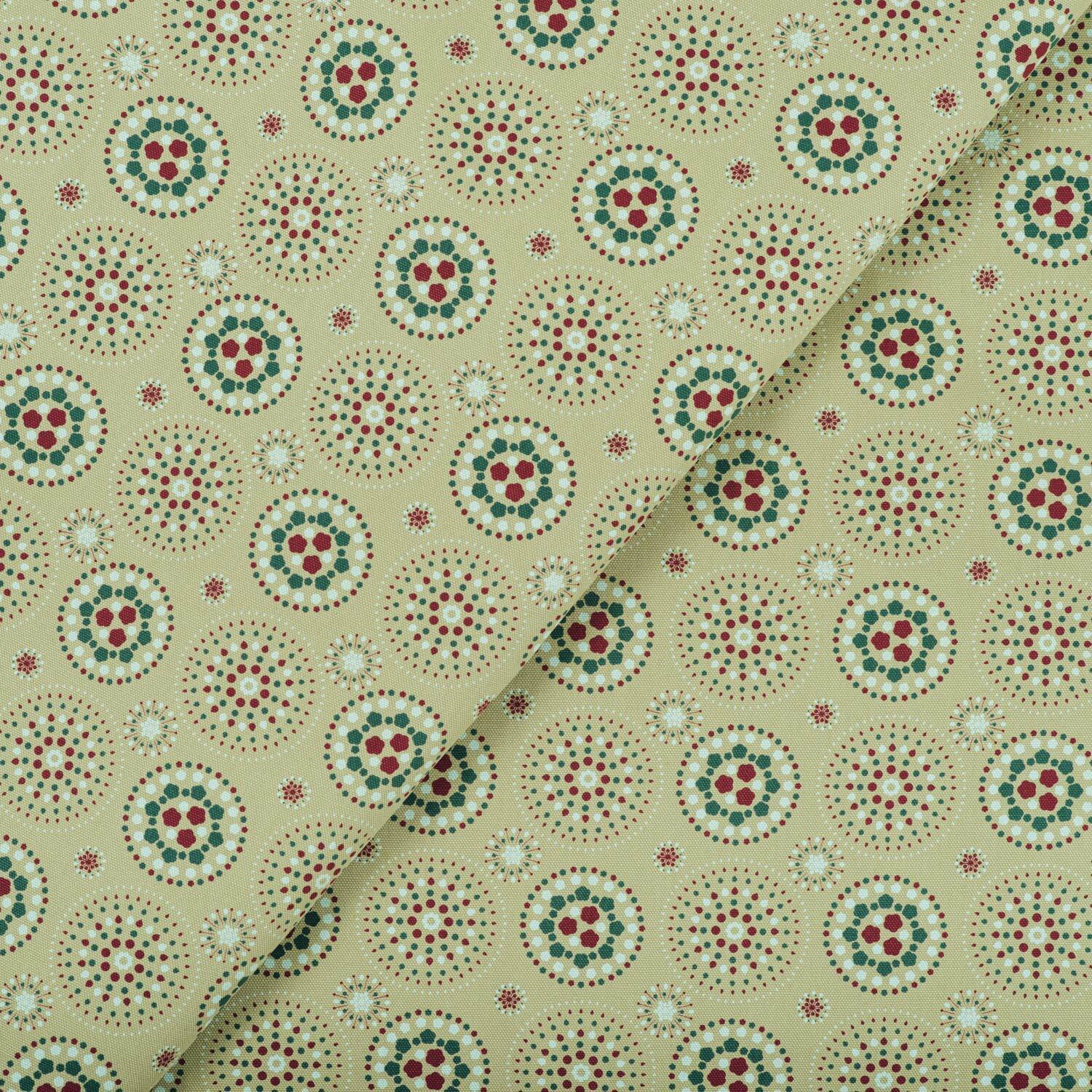 寬幅印花布8N/煙火/橄欖灰綠