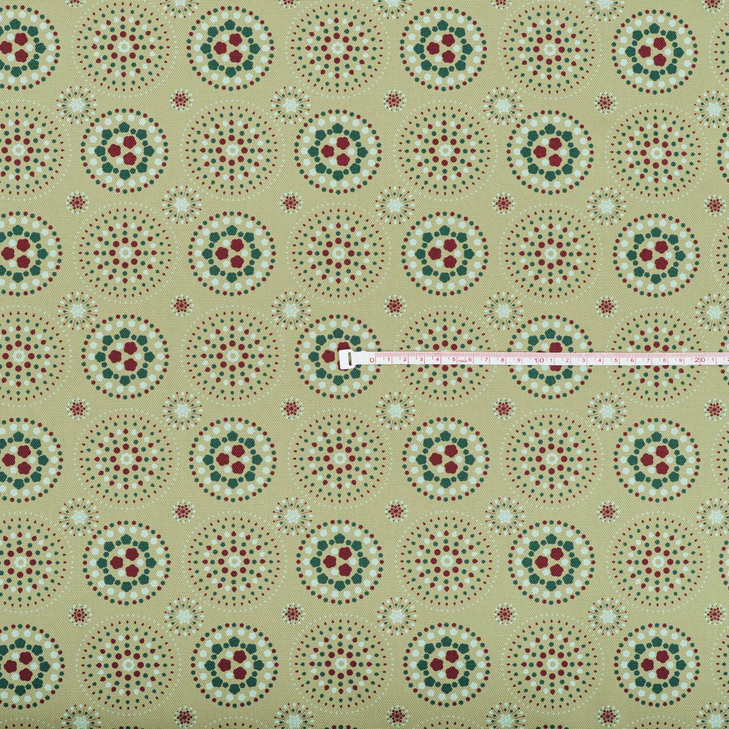 寬幅印花布8N/煙火/橄欖灰綠