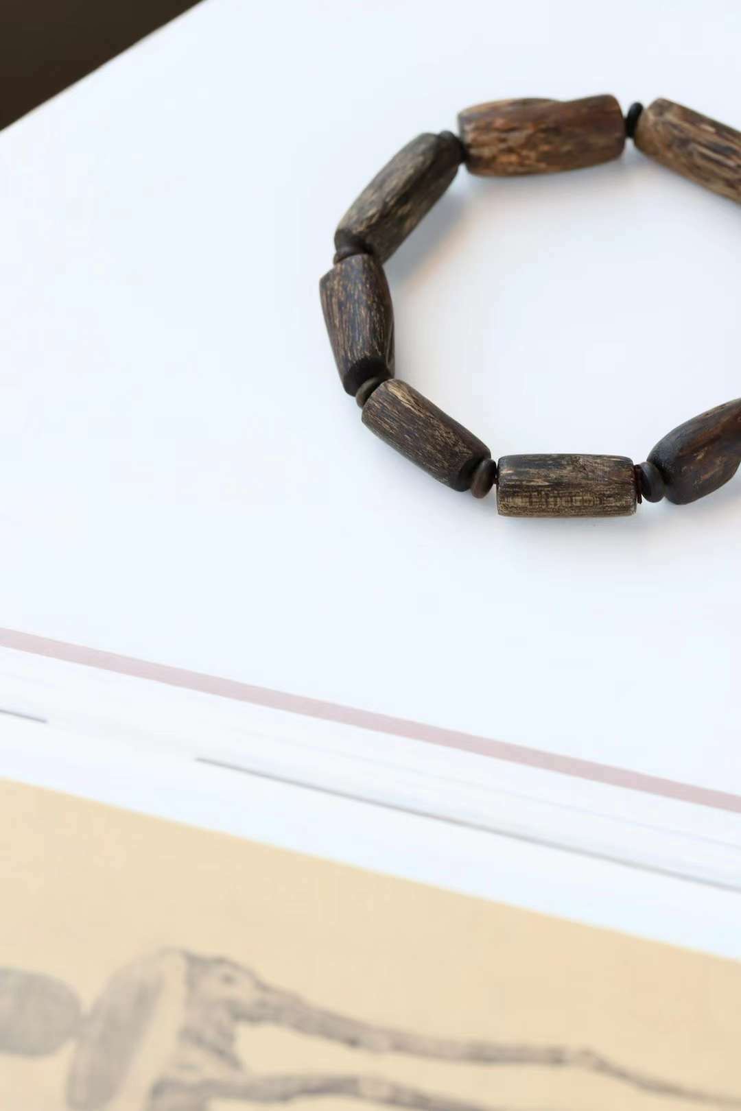 汶萊沉香｜桶珠⼿串