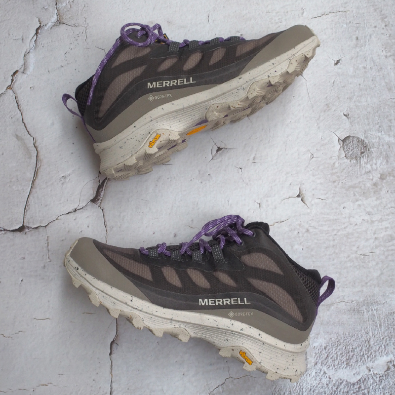 MERRELL 美國 067760 MOAB SPEED MID GORE-TEX 防水多功能健行鞋 女款 紫褐 防水透氣/羽量中底/避震氣墊 33ML067760