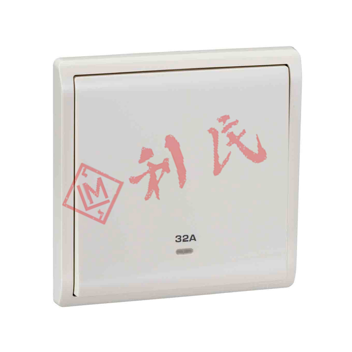 施耐德 PIENO豐尚 32A 單位雙極開關(帶霓虹燈指示器) (白/薰衣草銀/沉醉金/寫意黑)