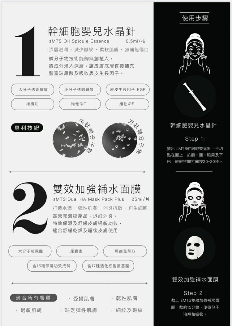 sMTS - 水光粒子（家用版嬰兒針) 1盒5套 ( 2盒再優惠)★