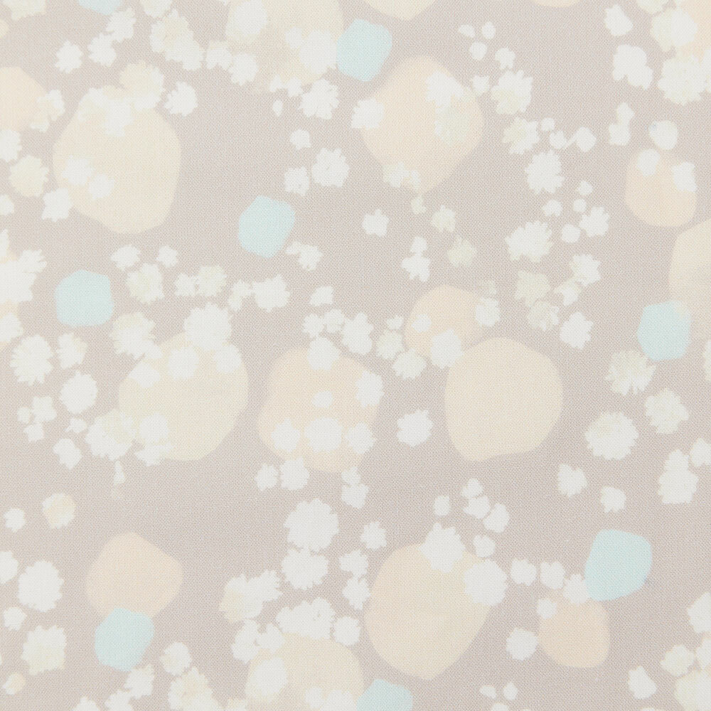 寬幅平織印花棉布(數位)/幻夢滿天星/淺褐