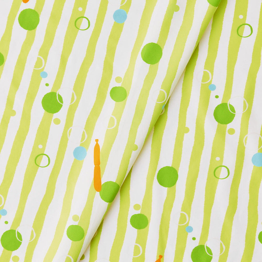 寬幅平織印花棉布(數位)/碎冰泡泡/金桔檸檬