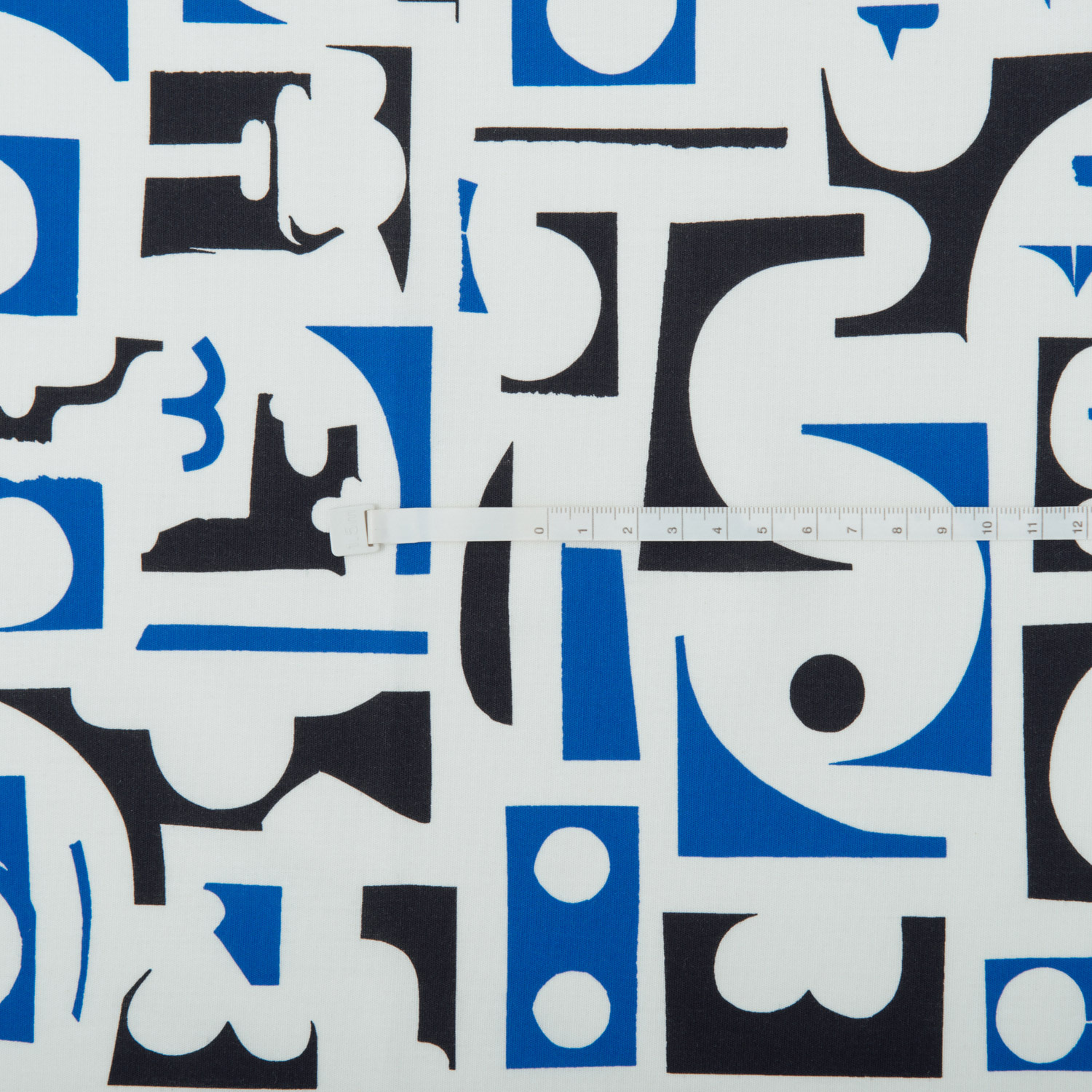 寬幅平織印花棉布(數位)/藝術家聯名/印花樂 x 陳姝里/黑藍