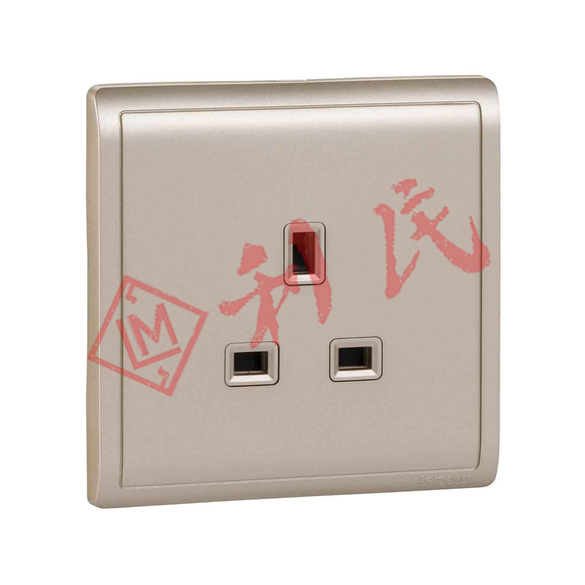 施耐德 PIENO豐尚 13A單位插座 (白/薰衣草銀/沉醉金/寫意黑)