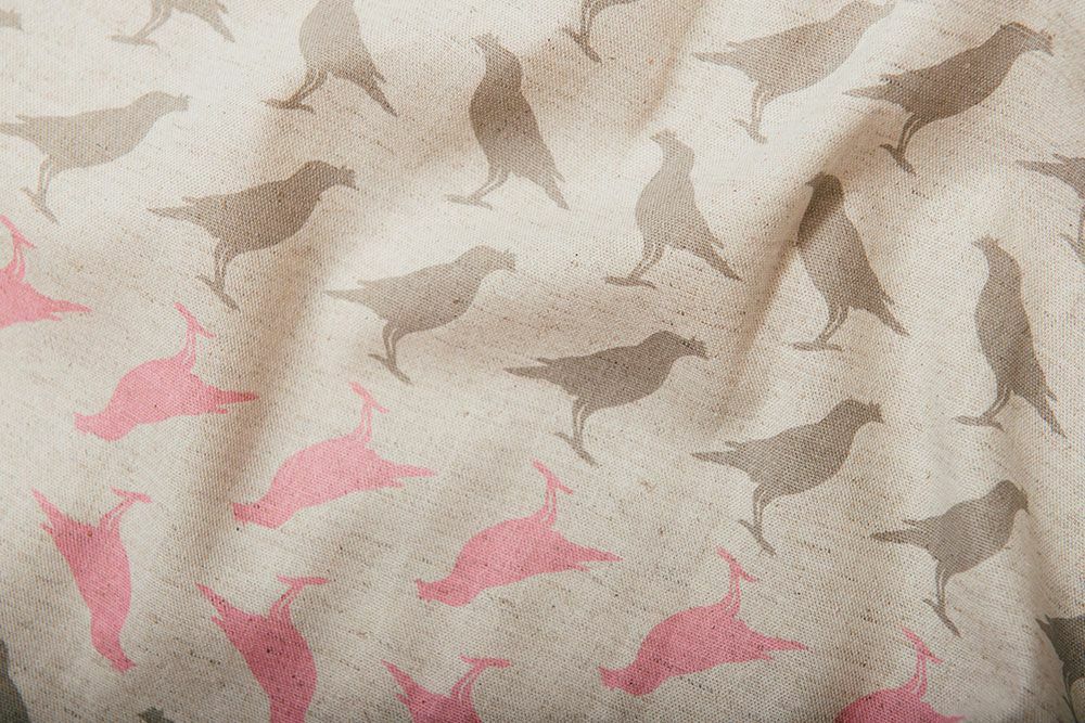 寬幅棉麻布/台灣八哥5號/麻粉灰