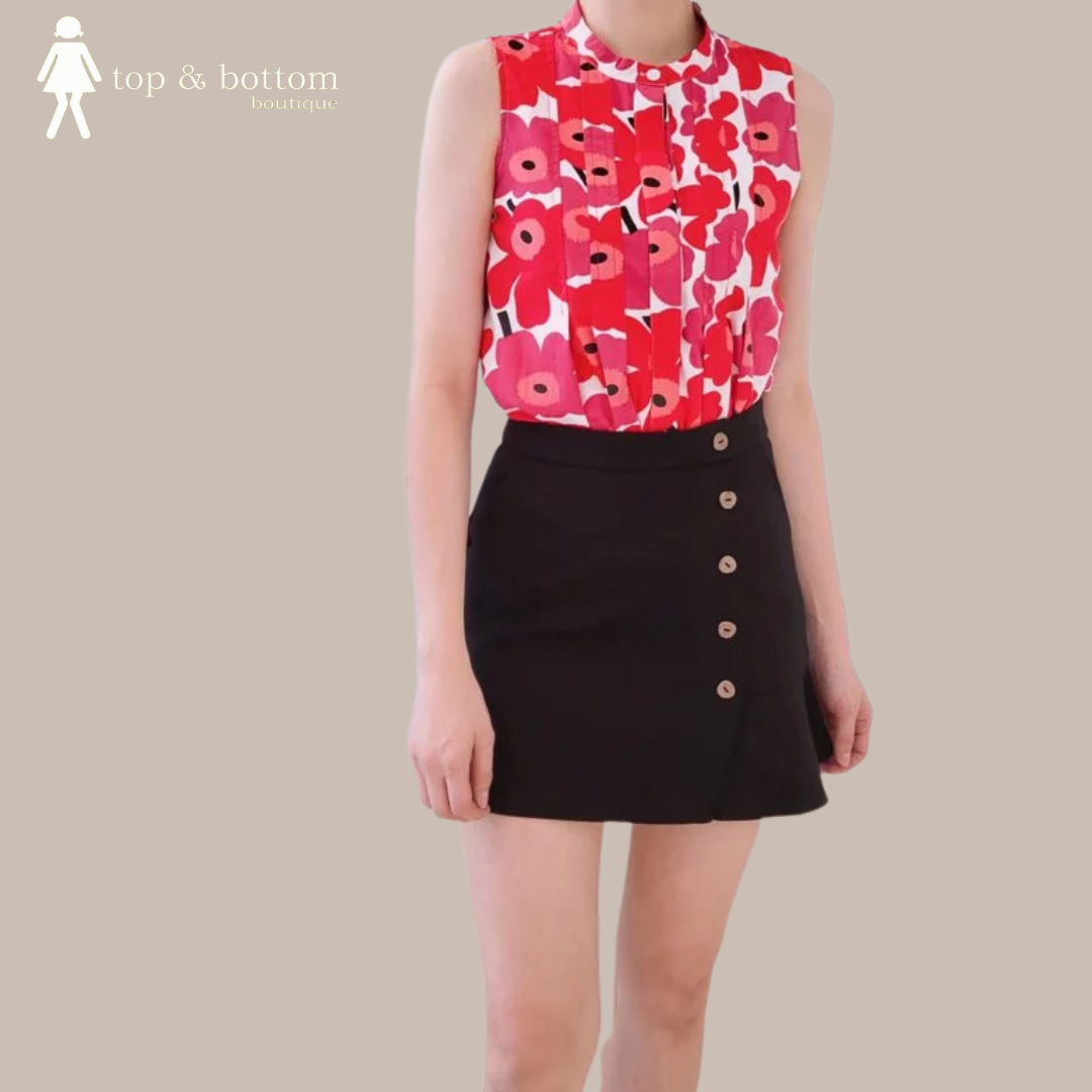 RUFFLE HEM SHORT SKIRT