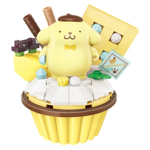 Qman Sanrio - 布甸狗杯子蛋糕造型積木