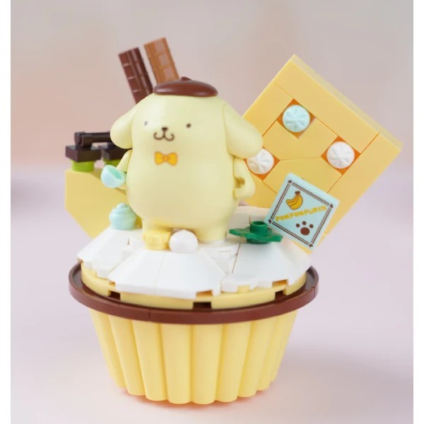 Qman Sanrio - 布甸狗杯子蛋糕造型積木