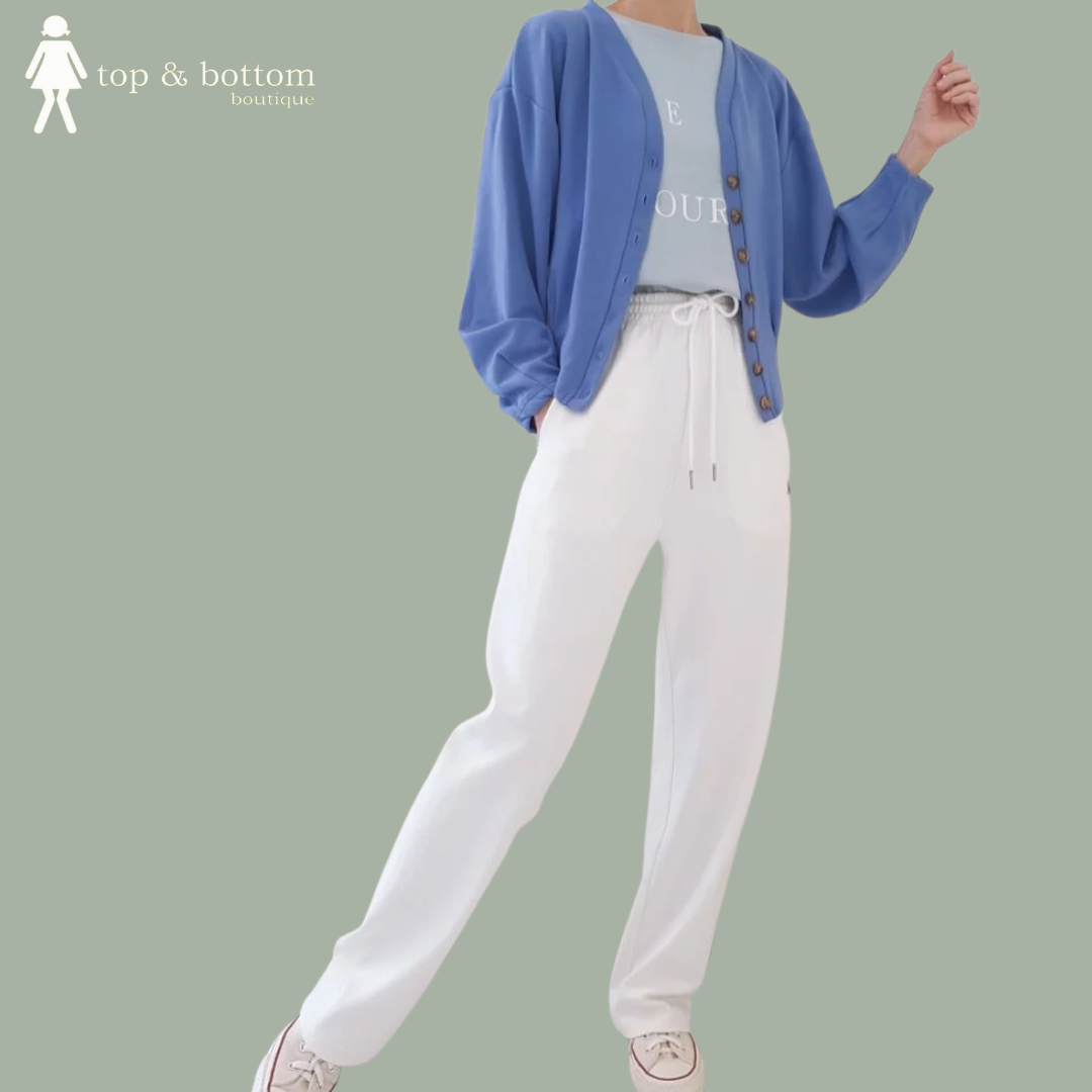 RUBBER WAIST SPORTS LONG PANT