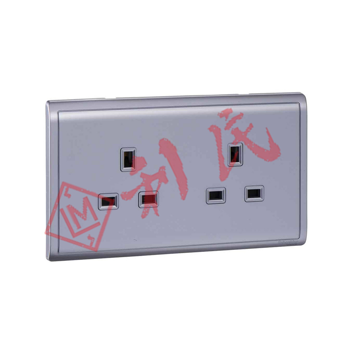 施耐德 PIENO豐尚 13A兩位插座 (白/薰衣草銀/沉醉金/寫意黑)