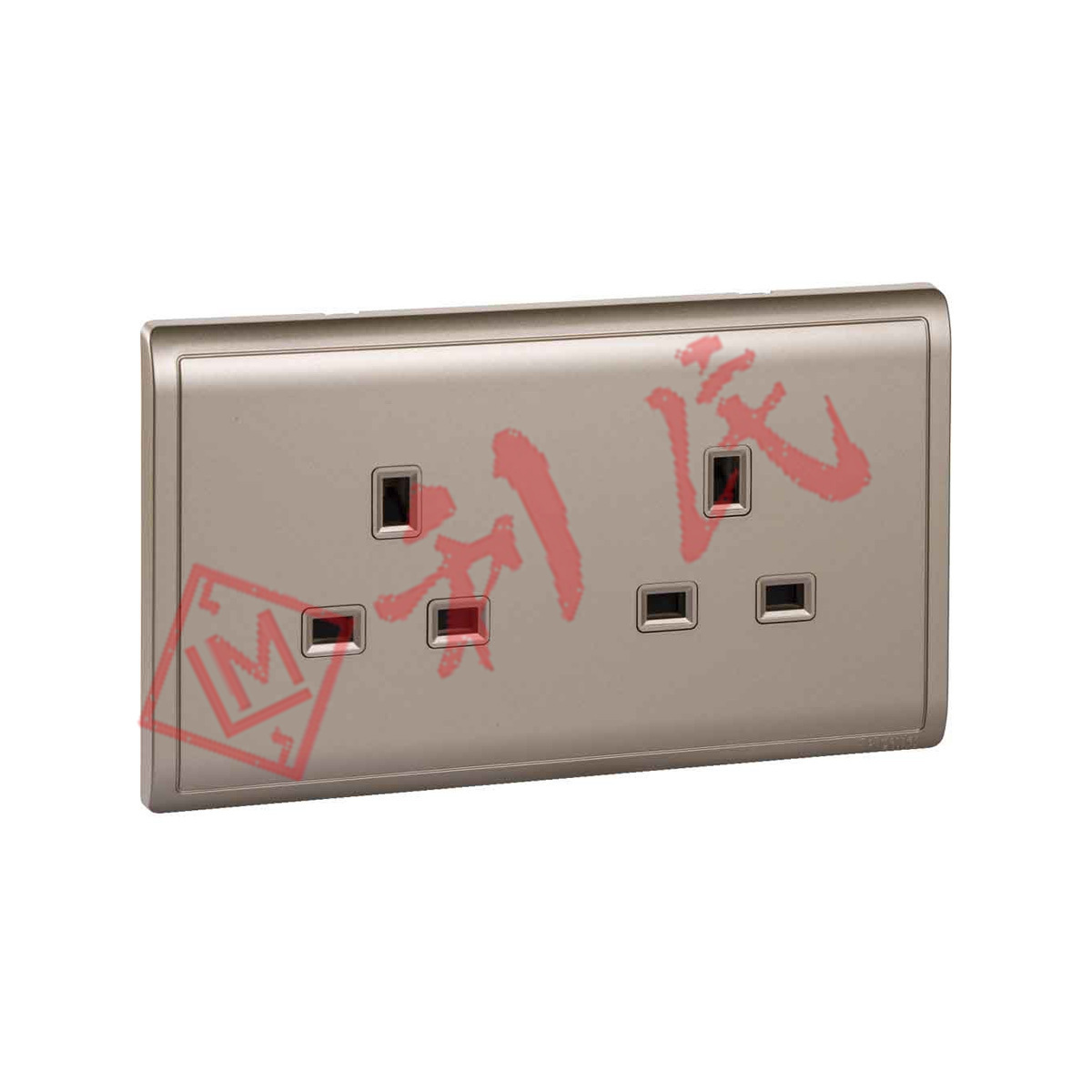 施耐德 PIENO豐尚 13A兩位插座 (白/薰衣草銀/沉醉金/寫意黑)