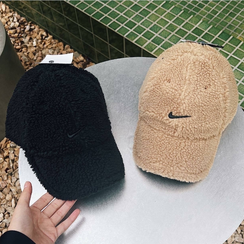 日本限定🇯🇵 NIKE 羊羔毛 老帽 黑色 咖啡色 小勾 / 現貨