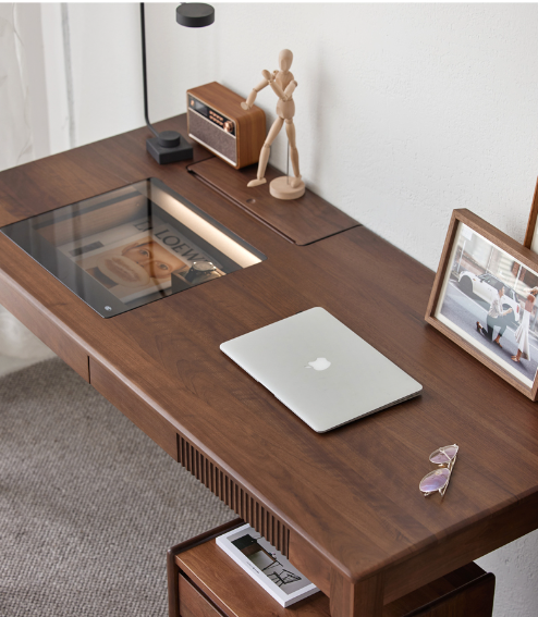 盧森堡胡桃木書桌E款 LSB-B5166