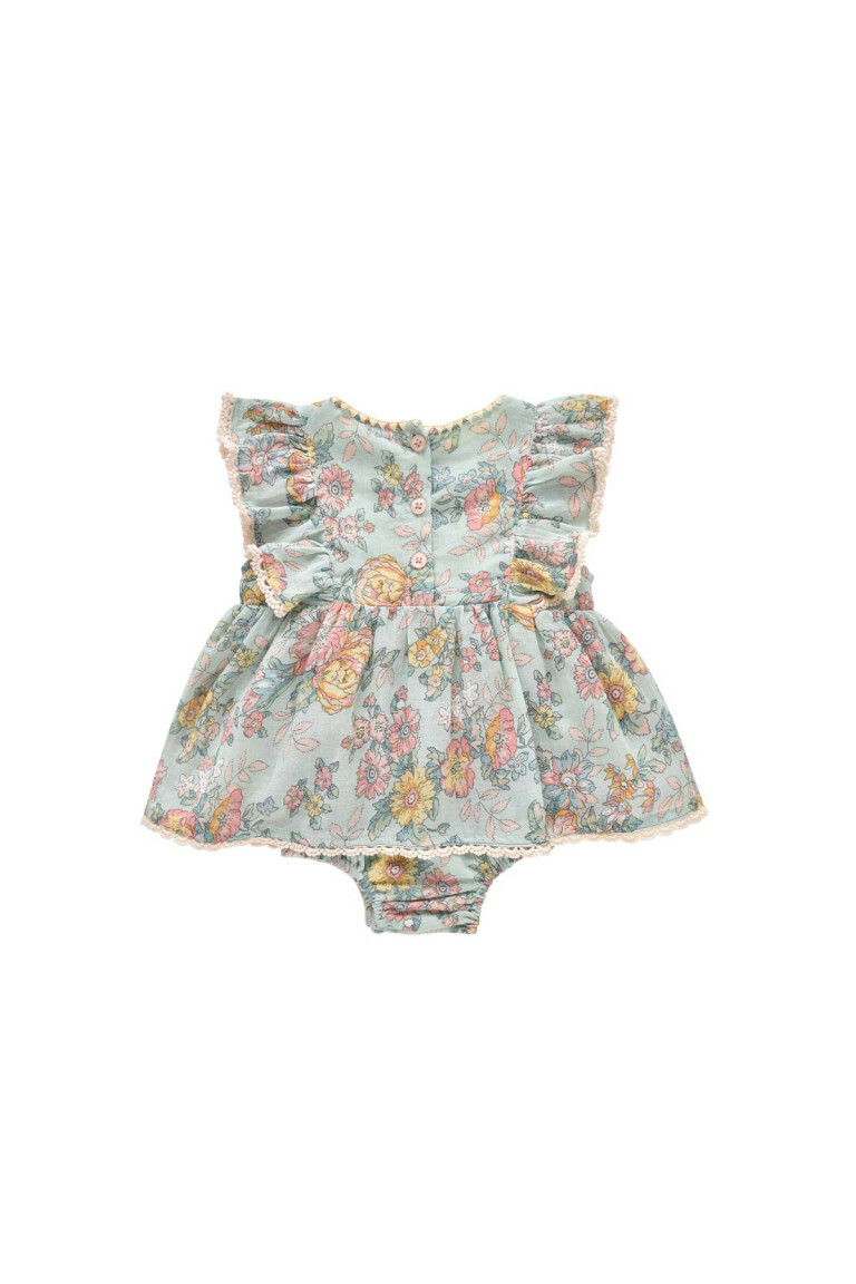 Louise Misha-Lena Rompers寶寶包屁洋裝(Water Jodhpur Flower)