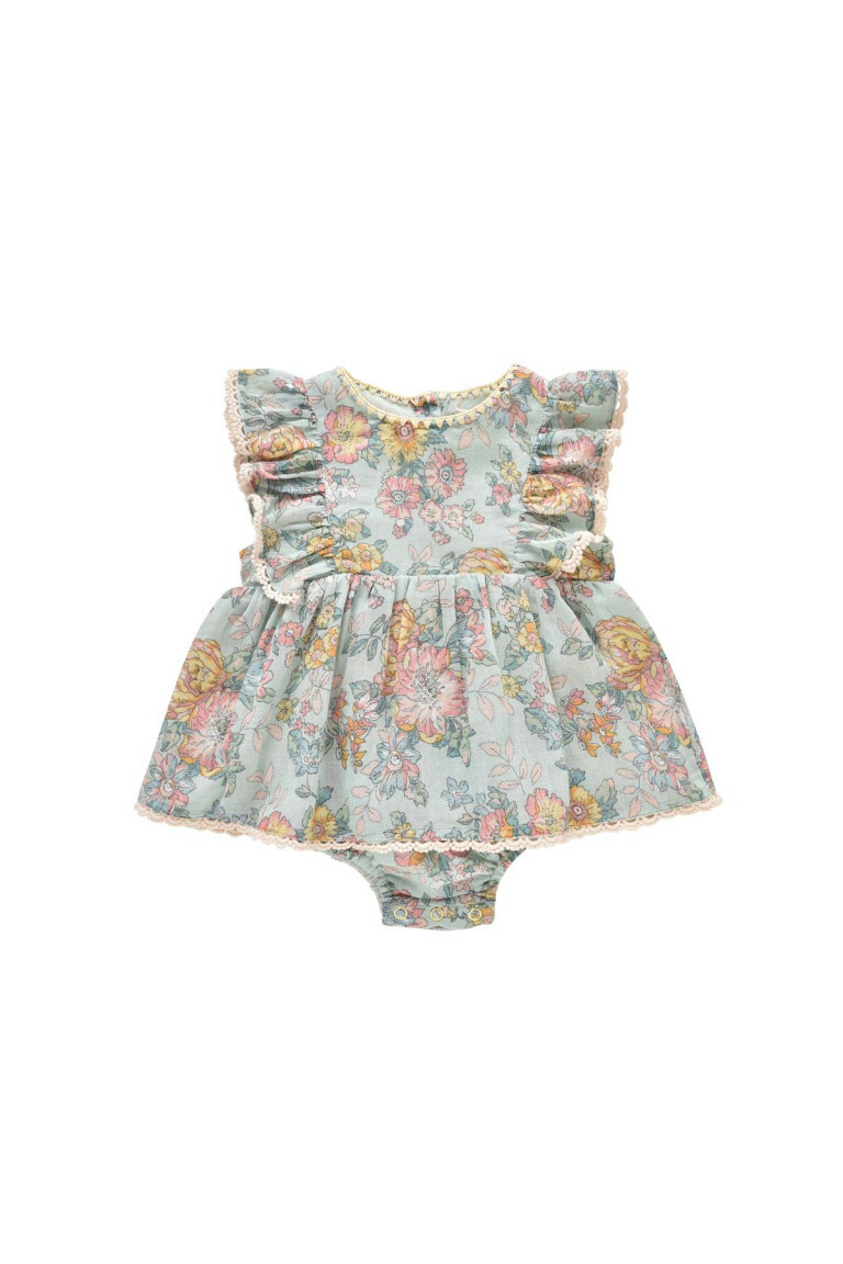Louise Misha-Lena Rompers寶寶包屁洋裝(Water Jodhpur Flower)