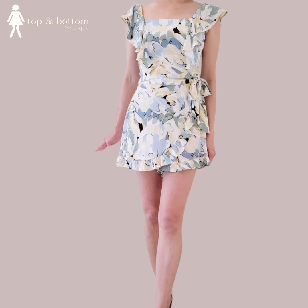 HIGH WAIST PRINT SKORT