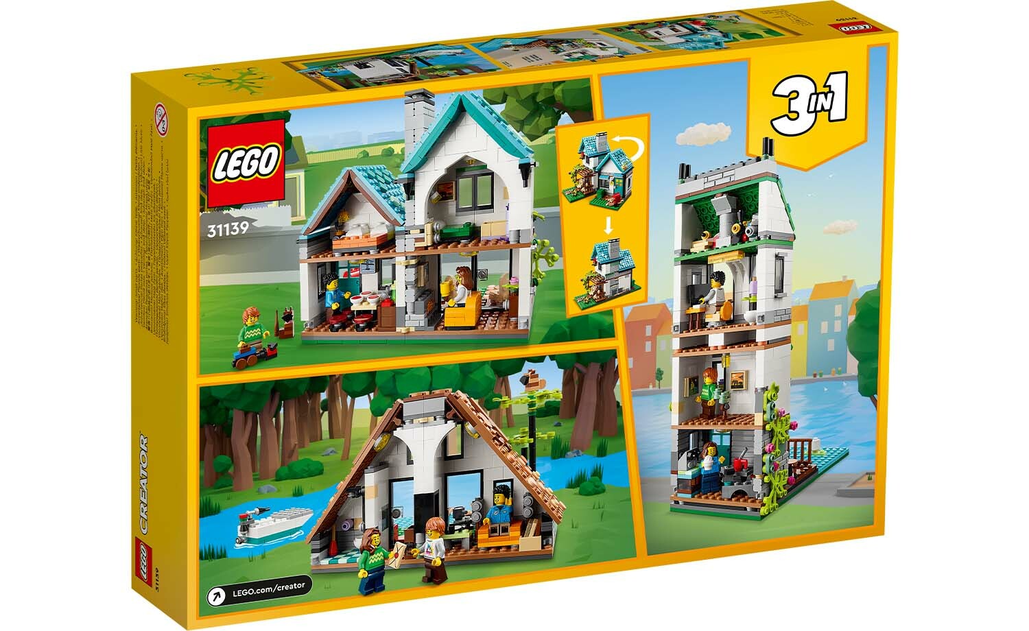 [飛米樂高積木專賣店] LEGO 31139 Creator-三合一創意 溫馨小屋