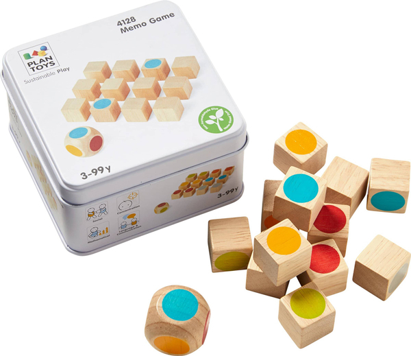 《 泰國 PLAN TOYS 》迷你木質記憶遊戲