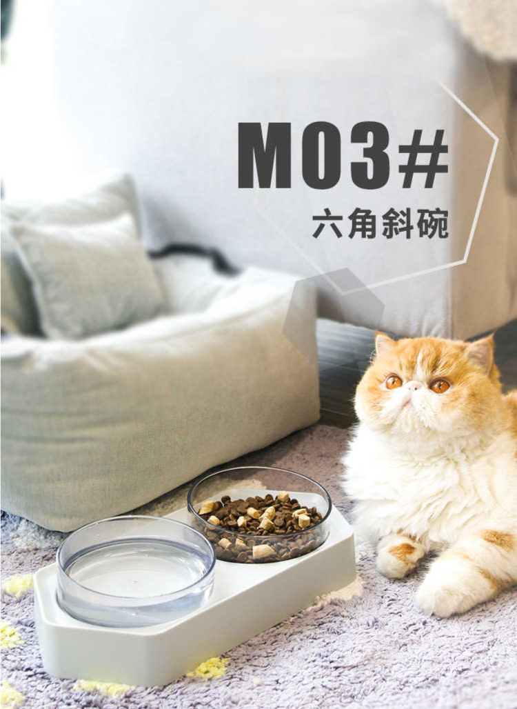 AIWO艾窩 貓狗飲水飼料盆-雙碗