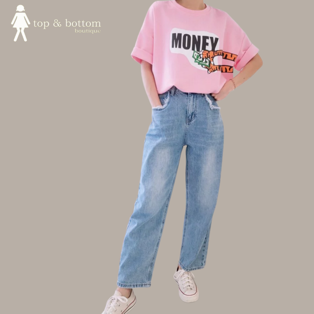 HIGH WAIST BOYFRIEND JEANS