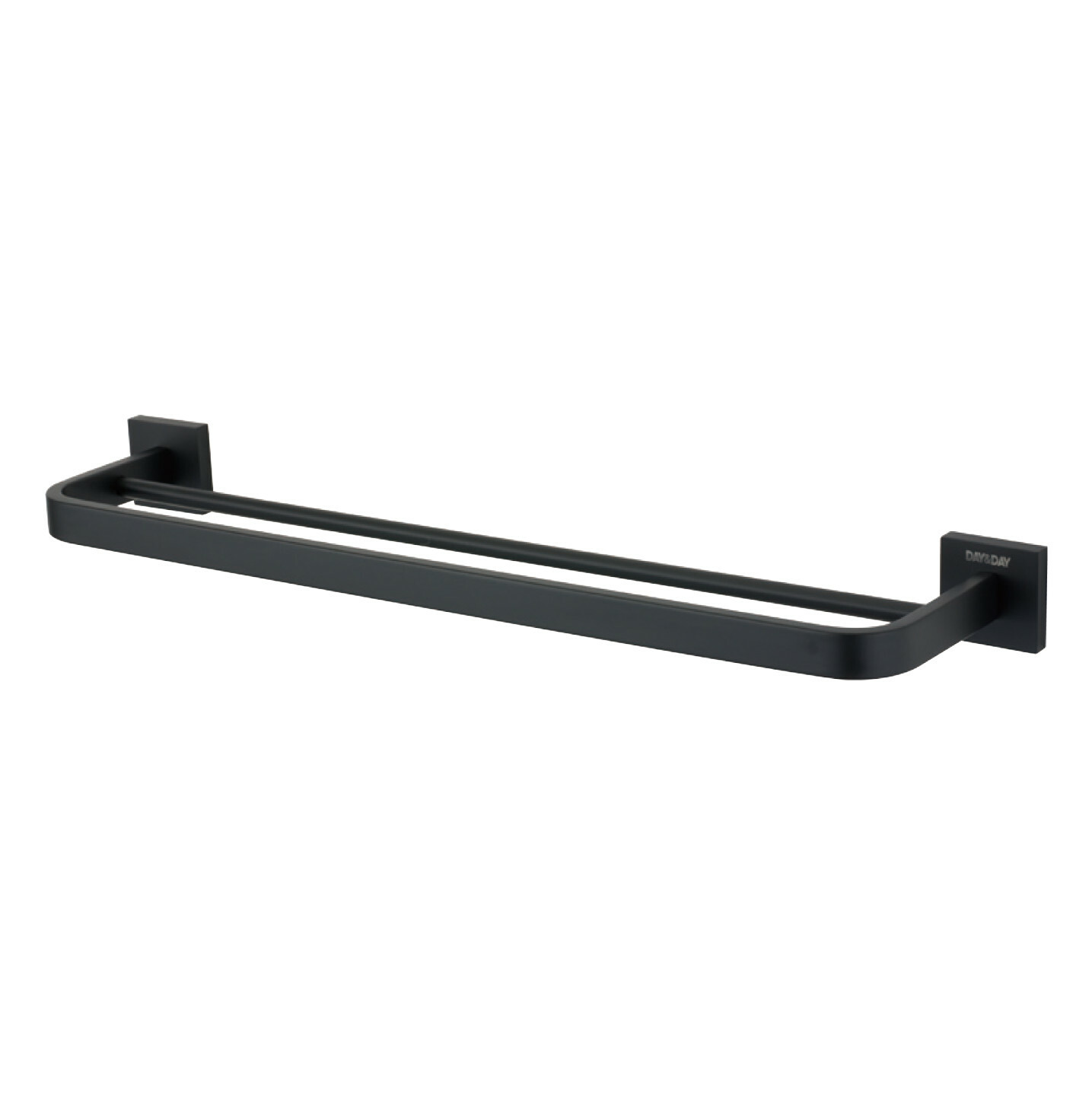 日日商 衛浴系列-雙桿毛巾掛桿組 C0022BK-60/75