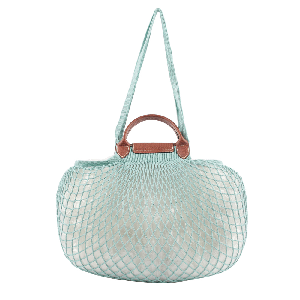 【LONGCHAMP】LE PLIAGE FILET 二用漁網包(潟湖藍)