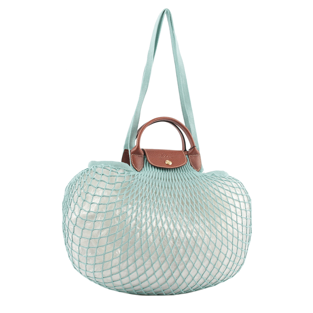 【LONGCHAMP】LE PLIAGE FILET 二用漁網包(潟湖藍)