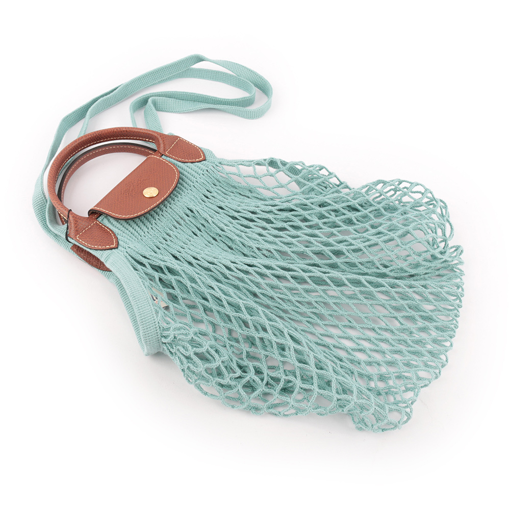 【LONGCHAMP】LE PLIAGE FILET 二用漁網包(潟湖藍)