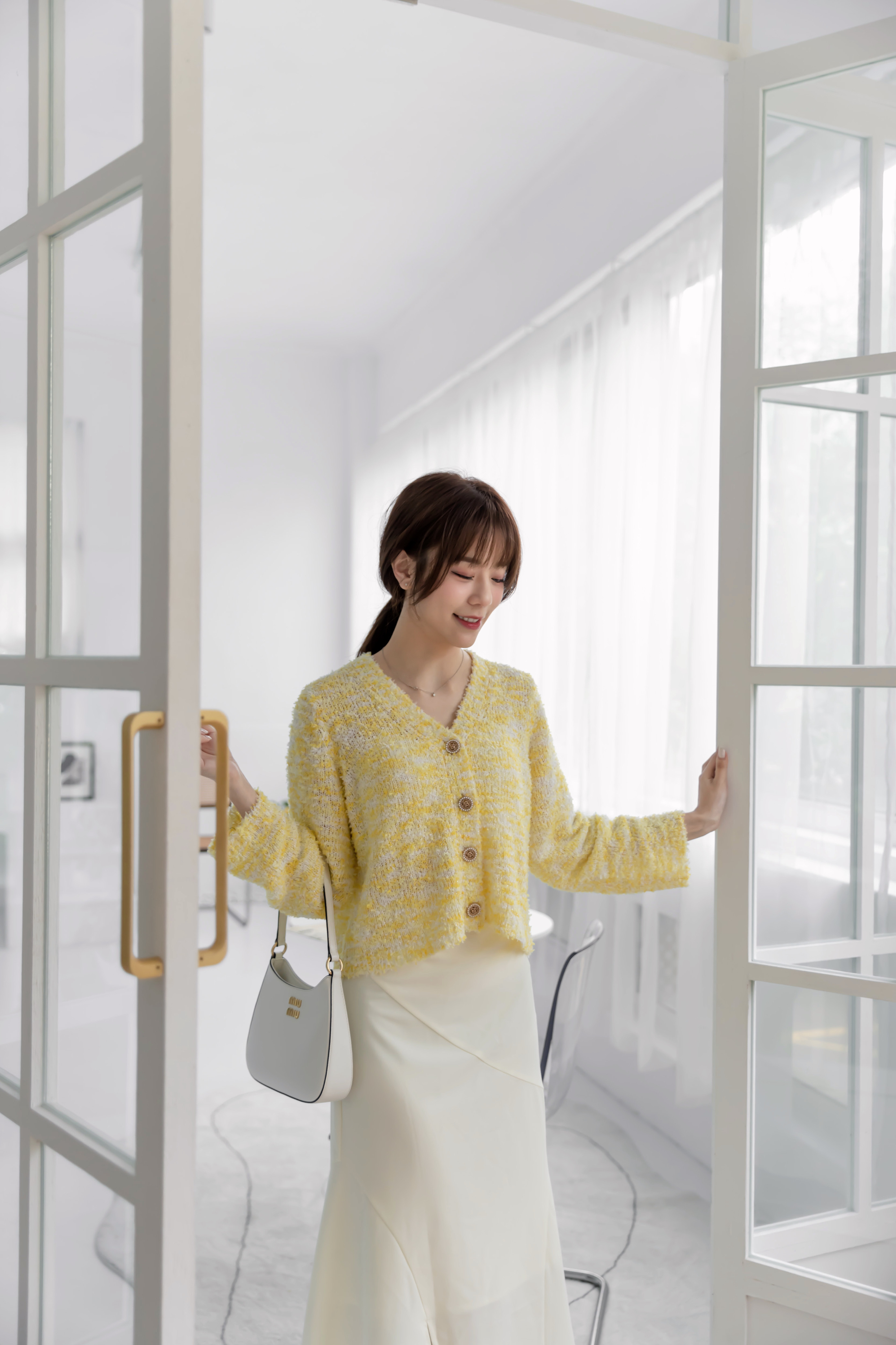 春日特選蝴蝶紗-檸檬黃針織