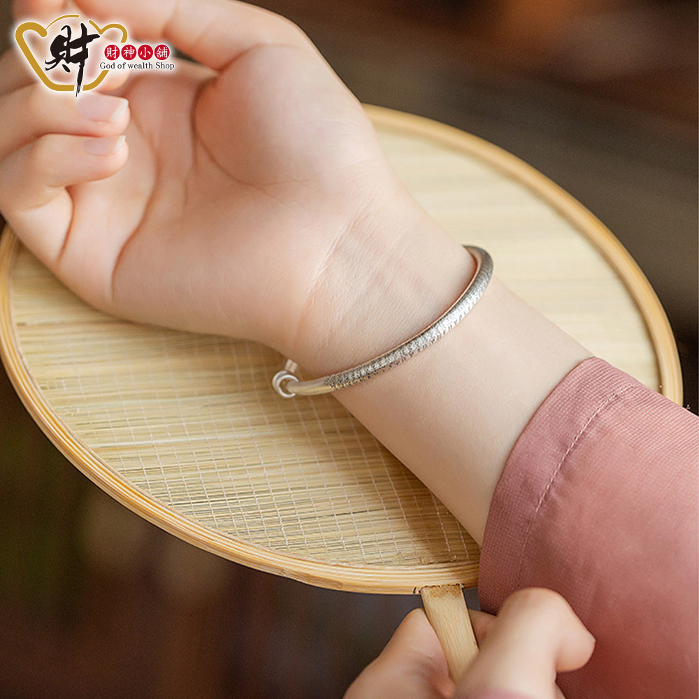 【財神小舖】圓滿祈福 - 般若心經手環 (999純銀) (含開光)