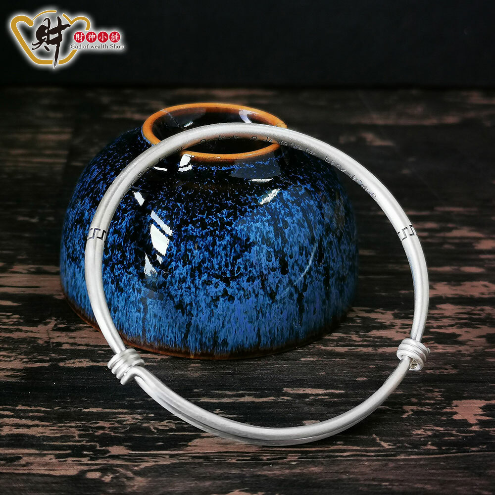 【財神小舖】菩提圓滿 - 六字箴言手環 (999純銀) (含開光)