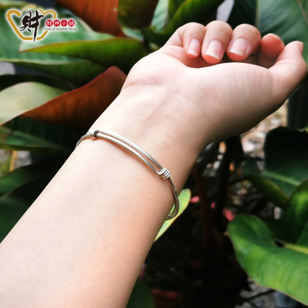 【財神小舖】菩提圓滿 - 六字箴言手環 (999純銀) (含開光)